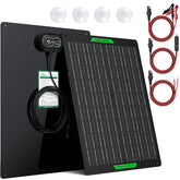 SUNER POWER front panel showing solar cells and logo for reliable charging