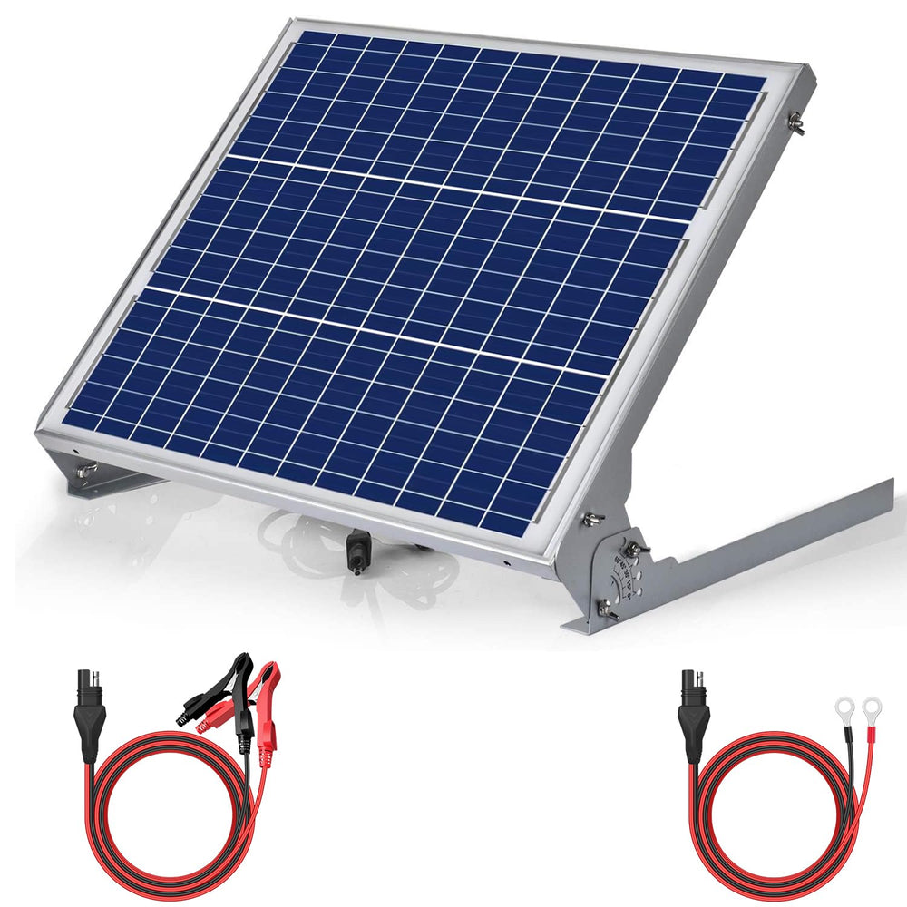 SUNER POWER front view of 50W panel showing slim profile and durability benefit