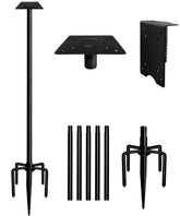 Sungaryard pole front view showing assembled kit and sleek look for yard