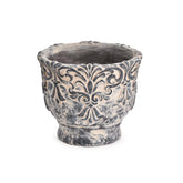 Sungmor front view of pot showing vintage embossing and sturdy feel