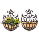 Sungmor front view wall basket showing vintage design and sturdy build benefits