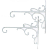 Sungmor front view white hook showing vintage vine design and sturdy bracket benefit