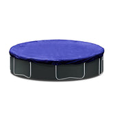 SUNLITAP front view of 22 ft cover showing full round shape and protection