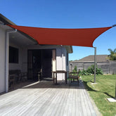 SUNNY GUARD rectangular sail front view showing full coverage and shade