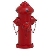 Sunnydaze front view of red hydrant showing clear training target