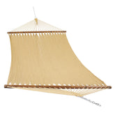 Sunnydaze hammock front view showing full size and setup benefit