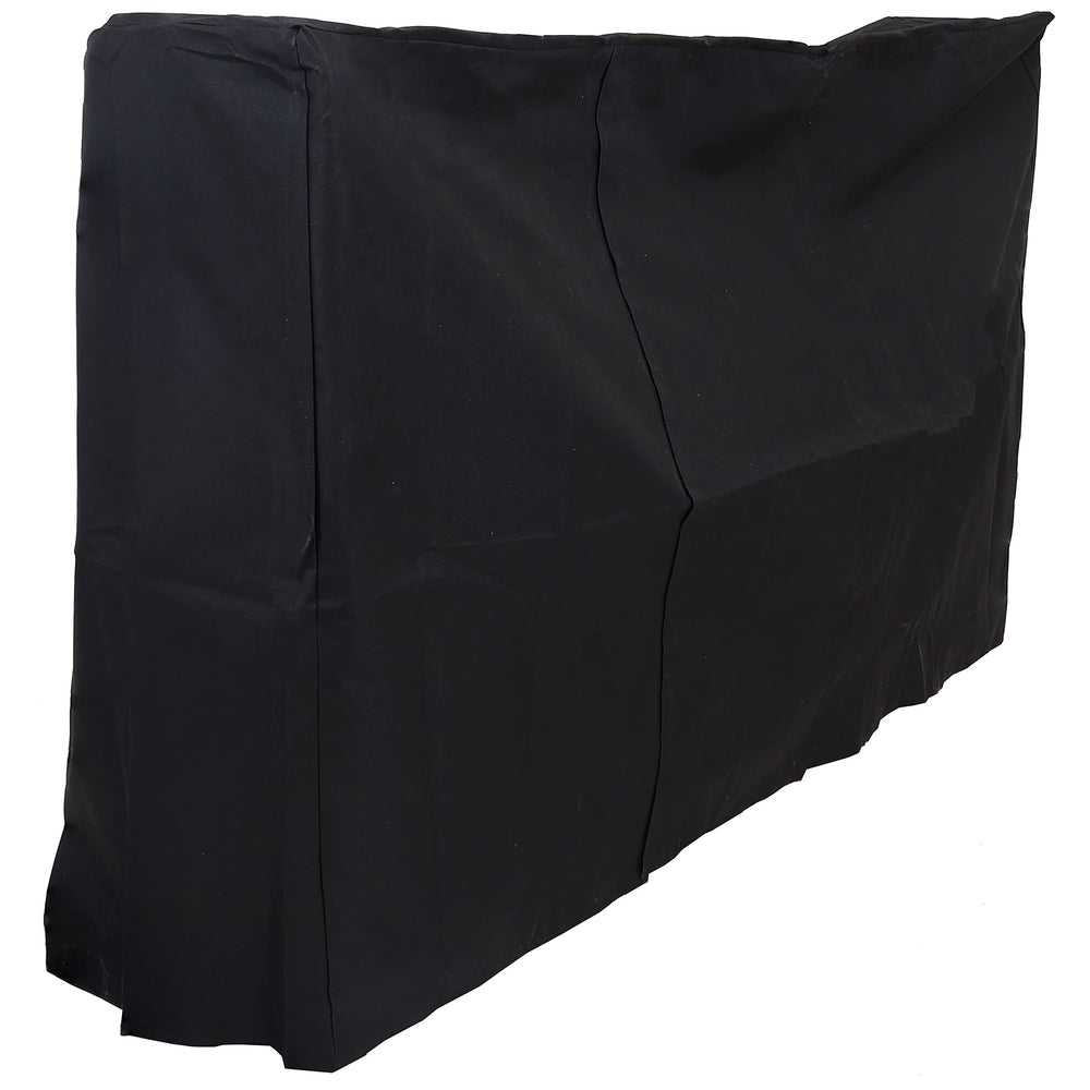Sunnydaze front view cover on 6-foot rack showing clean protection