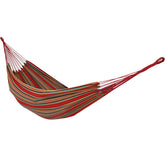 Sunnydaze Sunset front view showing full hammock and vibrant colors for comfortable lounging