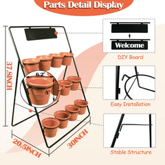 Sunnyglade metal frame close-up showing triangular braces for improved stability