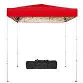 Sunnyglade front view of tan canopy providing quick shade