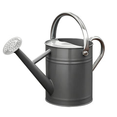 SunnyTong front view gray watering can showing sleek shape and durability