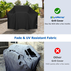 SunPatio side straps and buckles detail secures cover against wind