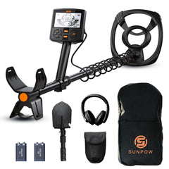 SUNPOW front view showing control panel and dual backlit LCDs for clear readings