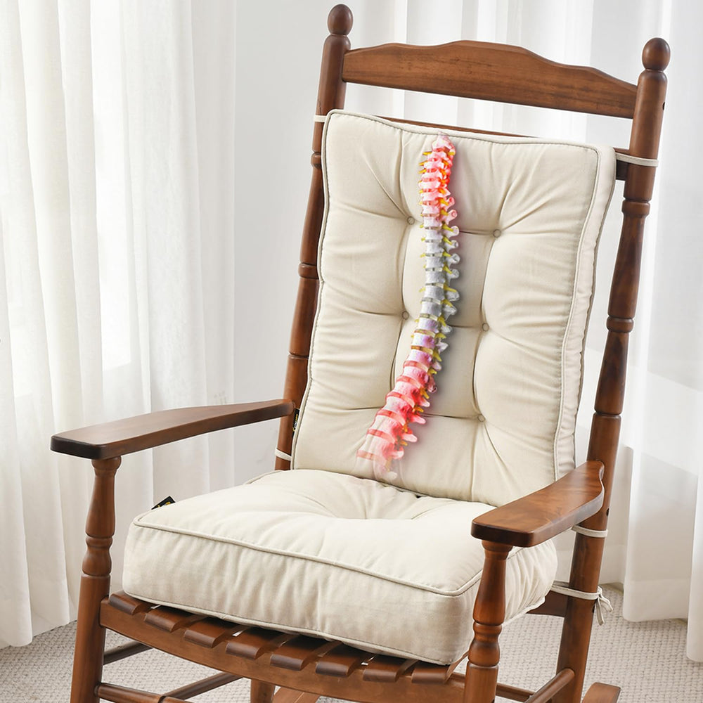 SUNROX front view of seat and back cushions showing cream color and tailored look