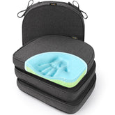 SUNROX front view of midnight cushion set showing neat piping and color, durable look