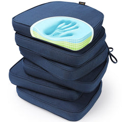 SUNROX front view of navy cushion set showing neat packaging and durable cover