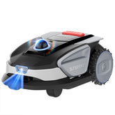 SUNSEEKER S4 front view showing mower design and quiet performance