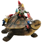 Sunthus gnomes front view showing colorful characters and durable finish