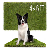 SUNTURF front view of 4x6 grass pad shows tidy potty surface and quick placement benefit