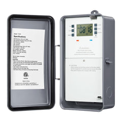SURAIELEC front panel timer showing programming buttons and benefit of easy scheduling