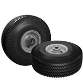 SurpLee front wheel front view showing tire and hub, improves mower handling