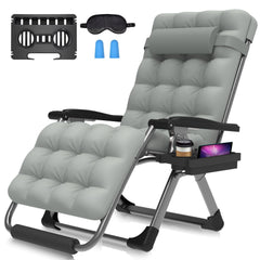 Suteck front view oversized zero gravity chair showing roomy seat and frame comfort