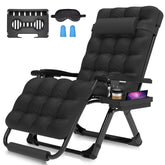 Suteck oversized chair front view showing wide seat and sturdy frame for stable lounging