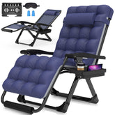 Suteck oversized chair front view showing roomy seating and stability