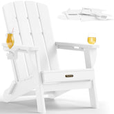 SUUNYN folding Adirondack front view showing classic silhouette and comfort