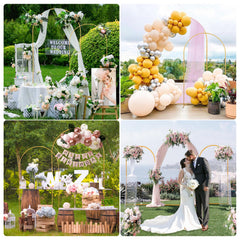 SuuWoee 7.2ft arch decorated with flowers offering a striking ceremony focal point