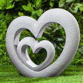 Suzile front view of nesting heart statue showing elegant shape and lasting presence