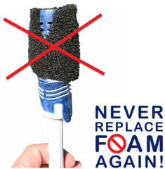 SWASHER tail sweep hose installed on Polaris cleaner demonstrating improved seal