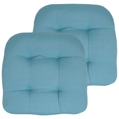 Sweet Home Collection front view teal cushions showing tufted design and inviting comfort