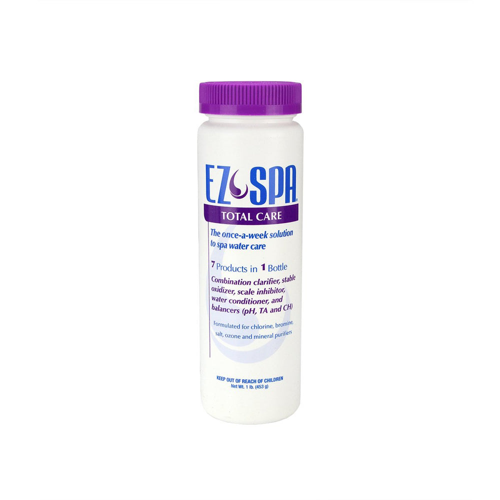 Swim Central front packaging showing the 1 lb bottle and clear usage label for fast setup