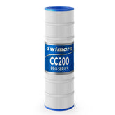 Swimara front view of cartridge showing fit for Pentair CC200 and clear labeling