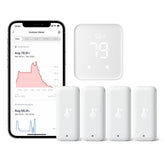 SwitchBot front view of 4-pack sensors showing compact design and IP65 protection benefit