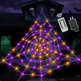 SXJINGLIMY front view of spider web kit showing colorful LEDs and packaging benefit visibility