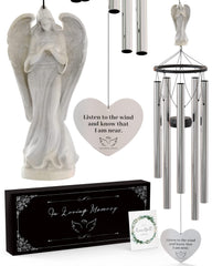 SYMPATHY HEARTS front packaging showing ready-to-gift memorial wind chimes benefit lasting keepsake
