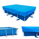 SYPGIHNA front view of rectangular pool cover showing full fit and protection