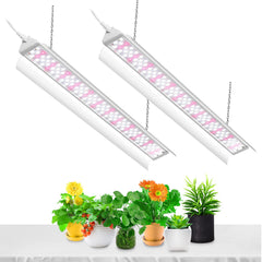 SZHLUX front view showing full 2ft strip and connectors, highlighting energy savings