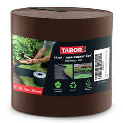 TABOR TOOLS brown edging coil front view showing product length and finish for neat borders