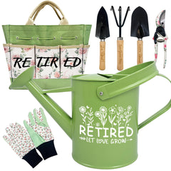 Taesun front packaging showing the floral retirement garden kit benefits storage