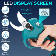 TAEYONK LCD display showing battery and cutting stats for informed operation benefit