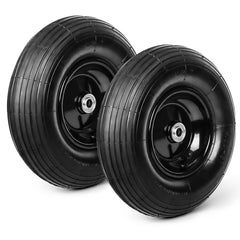 Taifa front view of both 13-inch wheels showing complete tire and rim for easy replacement