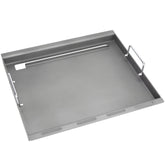 TAILGRILLER griddle front view showing even, full-surface cooking benefit