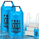 TAINAT front view of two pool weight bags showing sturdy construction and capacity