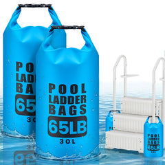 TAINAT front view of two pool weight bags showing sturdy construction and capacity