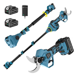 Takuoo pole pruner front view showing compact design and safe grip