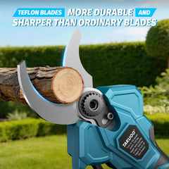 Takuoo rotating head detail enabling precise angle cuts advantage