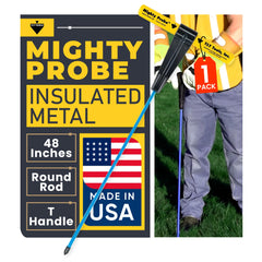 T & T Tools front view of probe showing full 48-inch rod and T-handle benefit durability